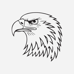 eagle silhouette vector illustration svg file