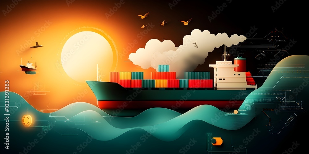 Poster a comprehensive ai driven logistics platform that maps global export import supply chains tracks con
