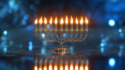 Fototapeta premium hanukkah jewish holiday background celebration