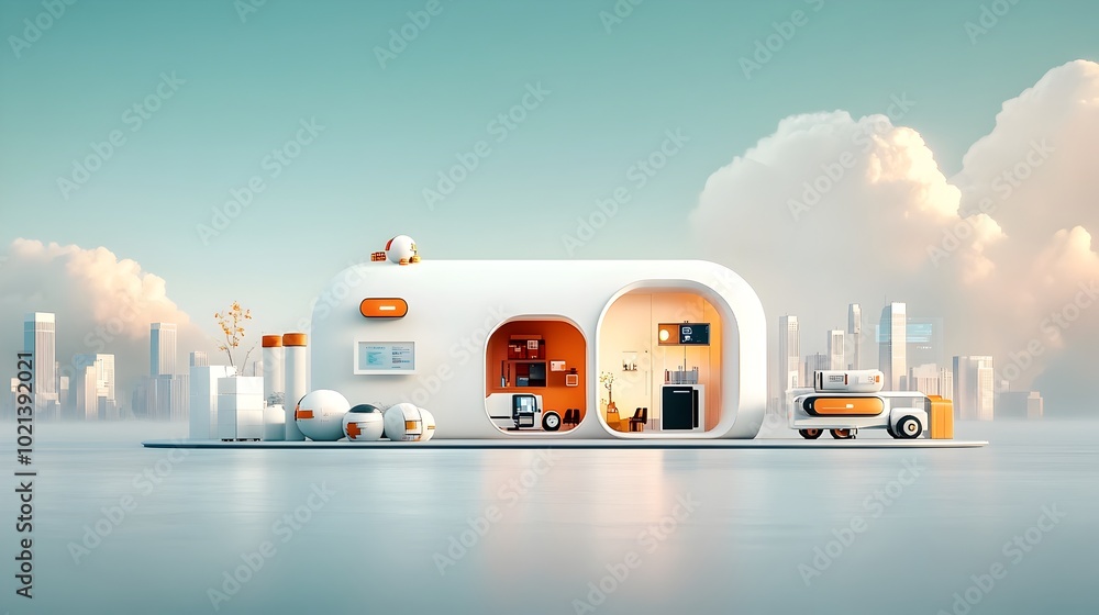 Poster streamlined logistics network integrating advanced supply chain algorithms data driven fleet managem