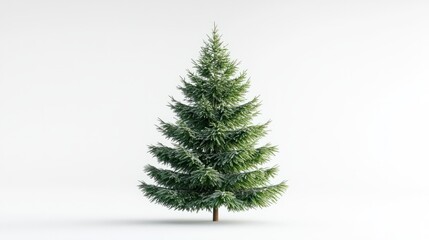 Fototapeta premium christmas tree isolated on white