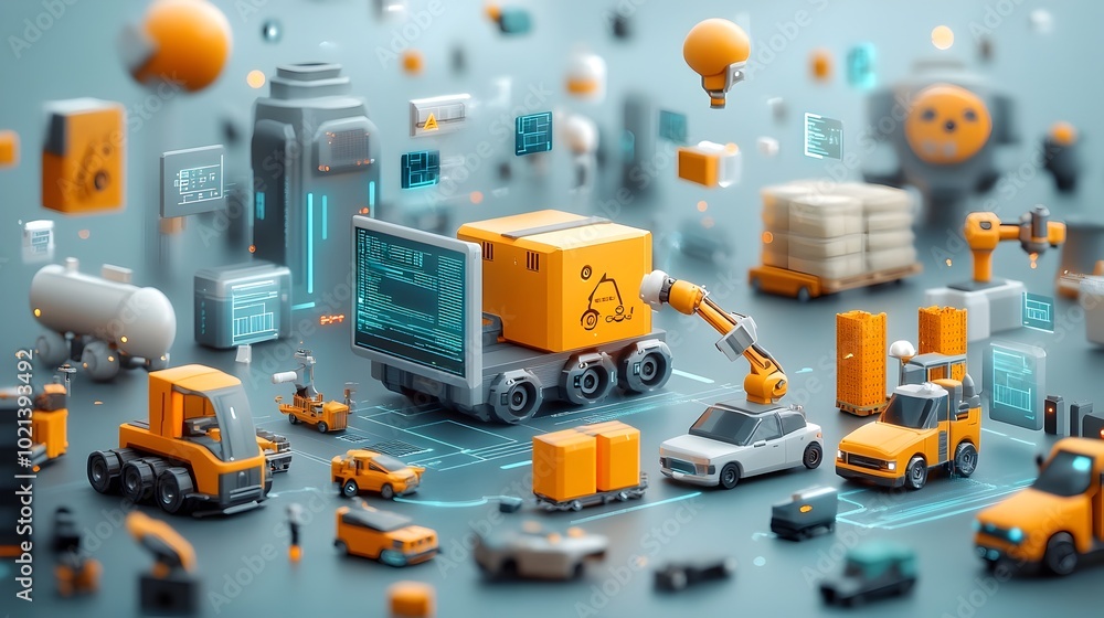 Poster cutting edge system enhancing the efficiency of worldwide logistics and transportation for global di