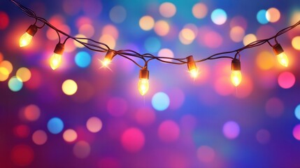 colorful christmas lights holiday background