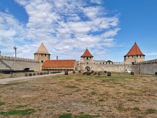 Fototapeta premium Walls and towers of Bender Fortress in Transnistria, Moldova