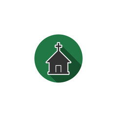 Christian Church icon isolated on transparent background