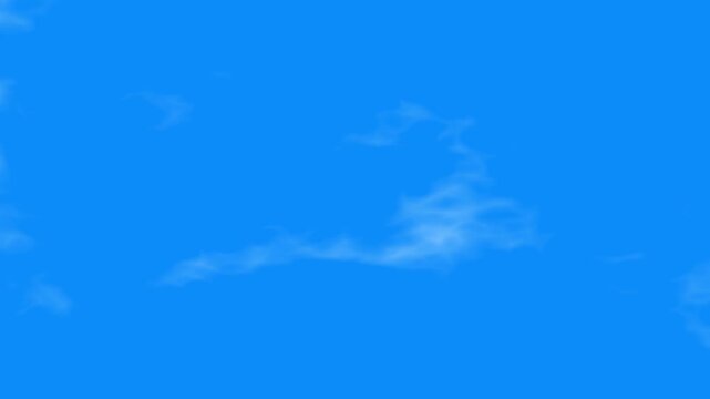 sky cloud animation and blue clouds nature day