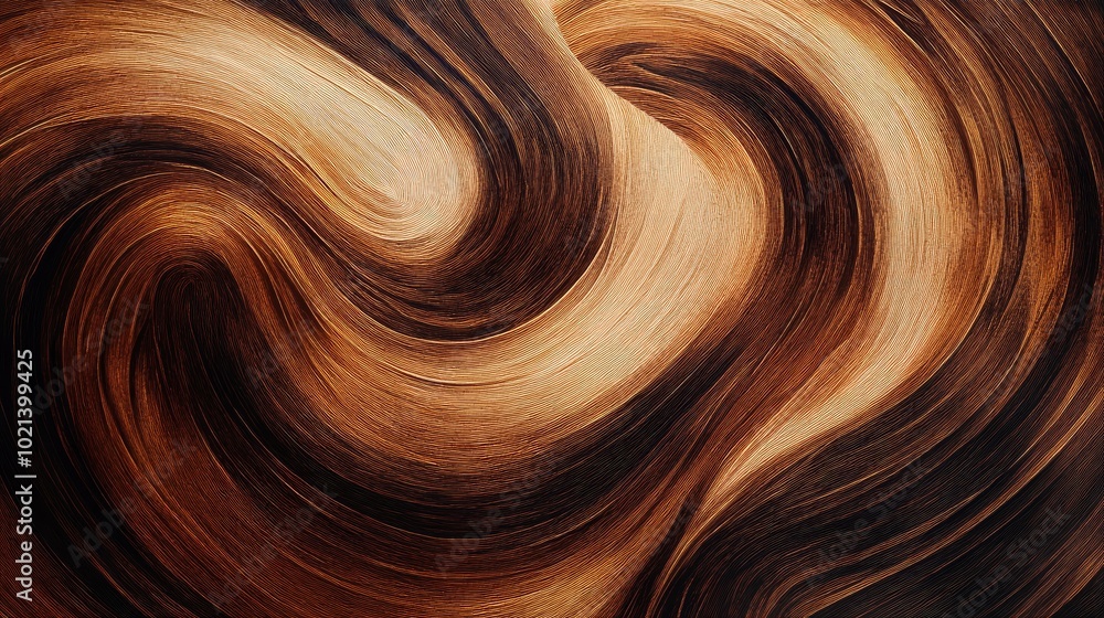 Poster abstract brown wave design background in a new artistic style