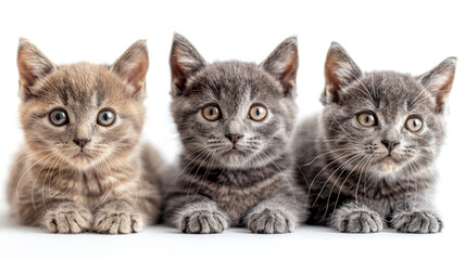 Fototapeta premium A British Shorthair Kitten Full of Fluff and Love