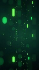 Raining code data stream. Cyberspace data transferring.
Bokeh effect hi-tech background.