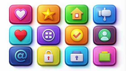 Eye-catching grab icon design for user interface, symbolizing action, selection, and engagement in digital applications
