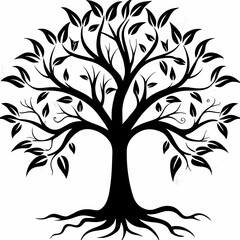 Obraz premium vanilla-tree-silhouette
