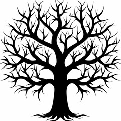 Obraz premium thorn-apple-tree-silhouette