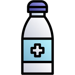 vector design icon of a dentist bottle 