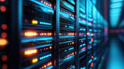 Naklejka premium Technical render of a software emulator for legacy systems, ensuring backward compatibility, software emulation, legacy systems