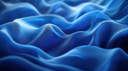 Obraz premium Technology background hyper realistic, digital waves in blue tones
