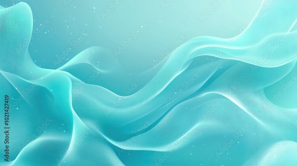 Aufkleber Aquamarine abstract gradient mesh background featuring a fresh trendy design Versatile texture with a magical style perfect for a sleek banner template Simple to edit clean 2D illustration