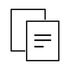 Illustration vector icon 
clipboard. Report paper on clipboard, business paper. Isolated user interface elements for apps and web. Editable stroke.