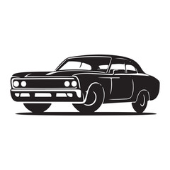 Car  icon silhouette Vector illustration art