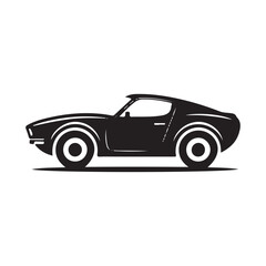 Car  icon silhouette Vector illustration art
