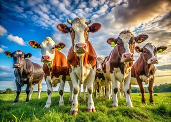 High-Quality Dairy Cow Pics for Agriculture, Farming, and Livestock Use - Stunning Images of Dairy Cows in Various