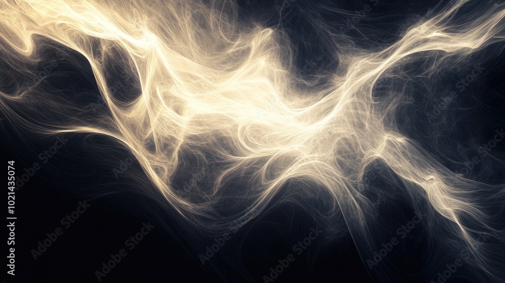 Poster abstract fantasy background featuring luminous lines