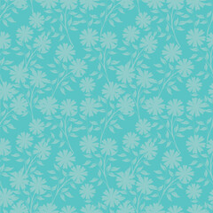 Beautiful pattern with flowers and leaf. Floral vector illustration