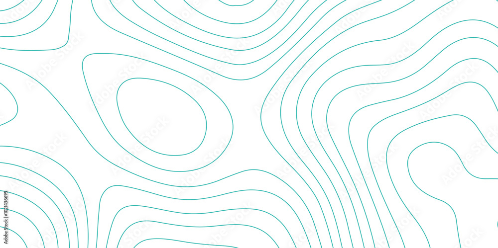 Poster abstract design seamless pattern with line topographic map. geographic mountain relief. retro topogr