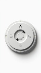 A modern smoke detector, ideal for safety and security applications in residential homes or commercial buildings.