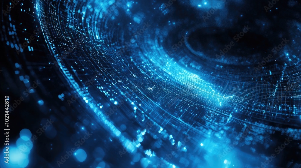 Poster abstract fantasy background featuring technology and engineering with unique organic movement