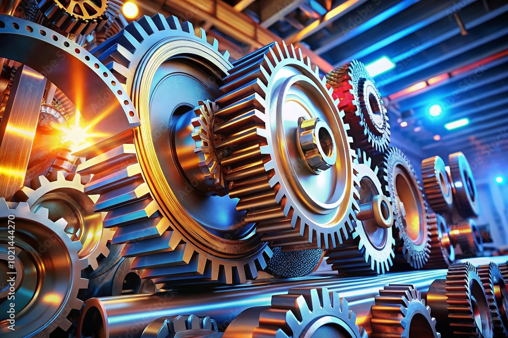Aufkleber innovative gears and tech: exploring the future of mechanical engineering and digital innovation in 