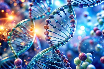 Fototapeta premium Innovative Helix Biotech Solutions for Advanced Genetic Research and Development in Modern Biotechnology Industry