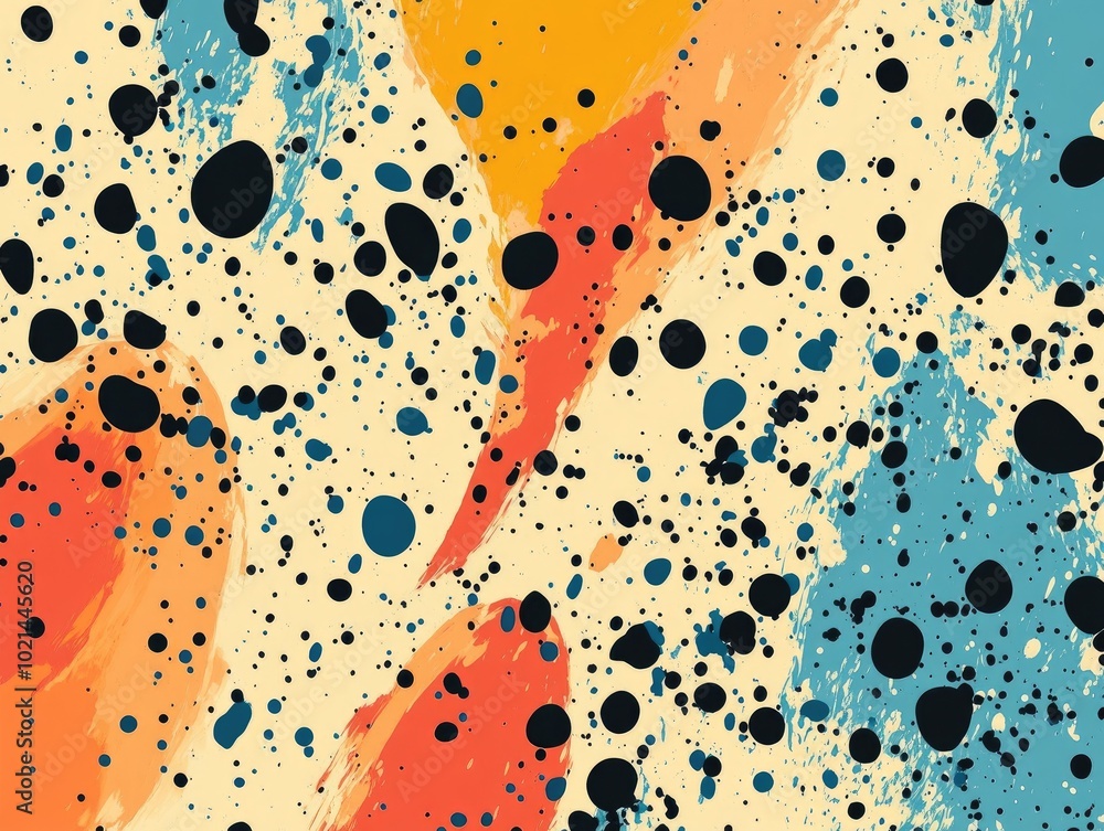 Poster abstract spotted textured wallpaper design ideal for use as a background in social media pages poste