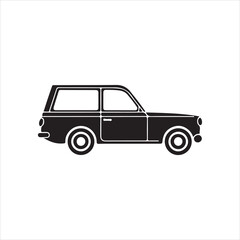 Car  icon silhouette Vector illustration art
