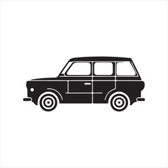 Car  icon silhouette Vector illustration art