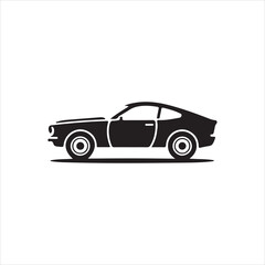 Car  icon silhouette Vector illustration art