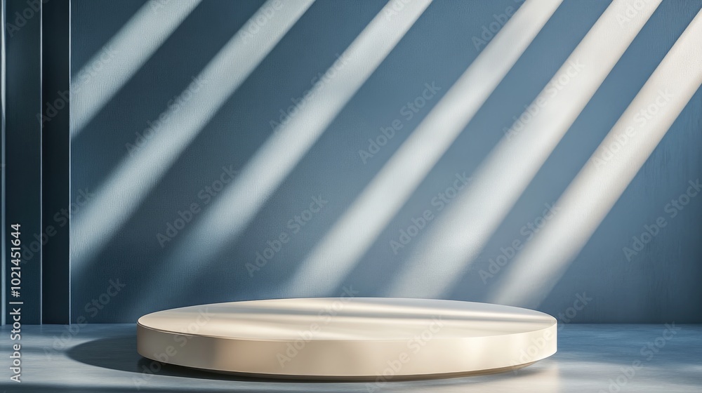 Aufkleber Abstract background featuring a geometric podium for product display 3D rendering