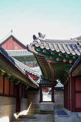 Fototapeta premium korean palace buildings