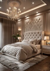 Luxury Bedroom Interior Design Illustration
