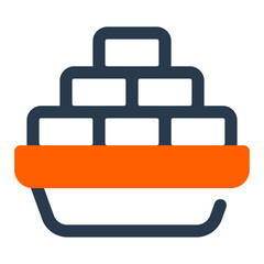 Multicolored Barfi Sweets Stack