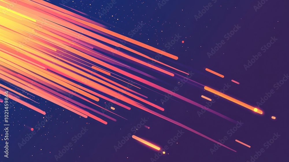 Aufkleber Abstract Data Communication Background Banner Ultra High Speed Technology Data Transfer And Visualization Recognized As High Speed Network With Light Trails
