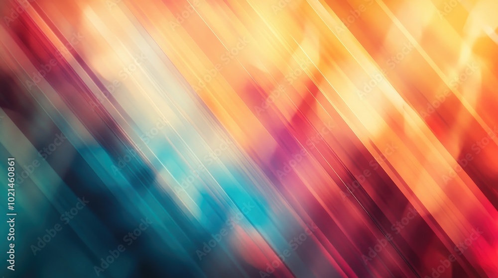 Aufkleber Abstract geometric texture featuring a trendy blurred background with a gradient pattern ideal for wave wallpaper fantasy illustrations labels textiles or concept designs