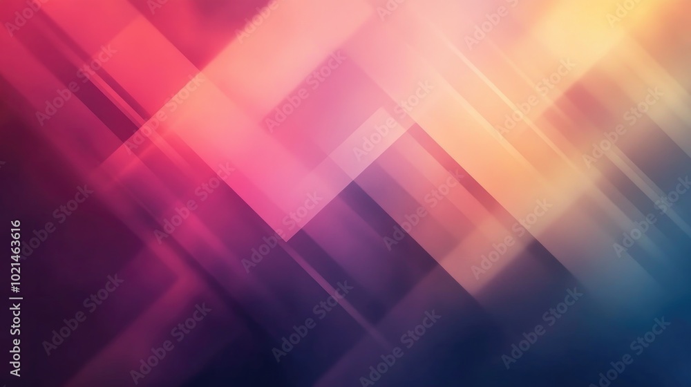 Aufkleber Abstract geometric texture featuring a colorful blurred background with a gradient effect perfect for use in wallpapers textiles templates or advertising designs