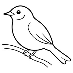 sketch of a bird