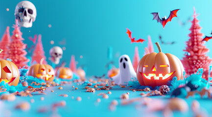 Fototapeta premium halloween party background