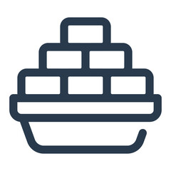 Multicolored Barfi Sweets Stack