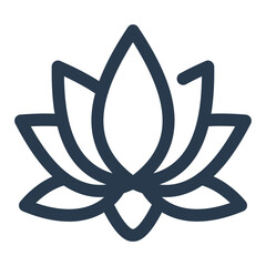 Lotus Flower with Glowing Flame