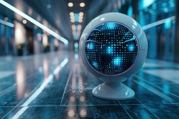 technology digital futuristic background networking business computer communication