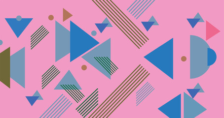 Abstract colorful  geometric  background with triangle shapes  pattern. Creative geometric with a variety of geometric pattern background for your design