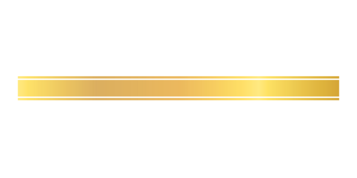 golden ribbon with gold border isolated on white background 