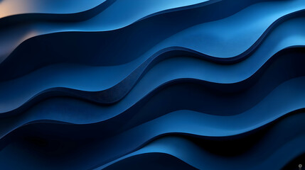 Obraz premium Abstract 3D Blue Wave Background